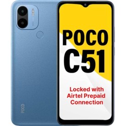 POCO C51 - Locked with Airtel Prepaid (Royal Blue, 64 GB)  (4 GB RAM)