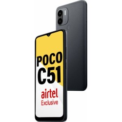 POCO C51 - Locked with Airtel Prepaid (Power Black, 64 GB)  (4 GB RAM)
