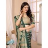 Womens Woven Printed Art Silk Saree with Unstitched Blouse Material