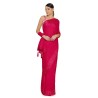 Women Polyester Solid Saree