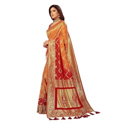 Banarasi Silk Traditional saree with Unstitch Heavy Blouse Piece