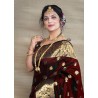 Women's Pure Soft Kanjivaram Silk Saree For Wedding Banarasi Style Sari With Blouse Piece
