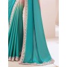Women's Pure Chiffon Embellished Saree With Unstitched Blouse