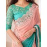 Women's Pure Chiffon Embellished Saree With Unstitched Blouse