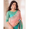 Women's Pure Chiffon Embellished Saree With Unstitched Blouse