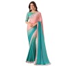 Women's Pure Chiffon Embellished Saree With Unstitched Blouse