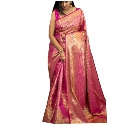 Fabric: Kanchipuram Silk, Blouse Fabric Kanchipuram Silk.