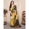 Women's Kanjivaram Style Soft Silk Banarasi Sarees With Blouse Piece