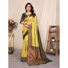 Women's Kanjivaram Style Soft Silk Banarasi Sarees With Blouse Piece