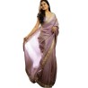 Women's Tissue Lace Work Saree with Unstitched Blouse Piece