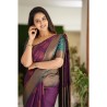 Women's Kanjivaram Soft Lichi Silk Saree With Blouse Piece
