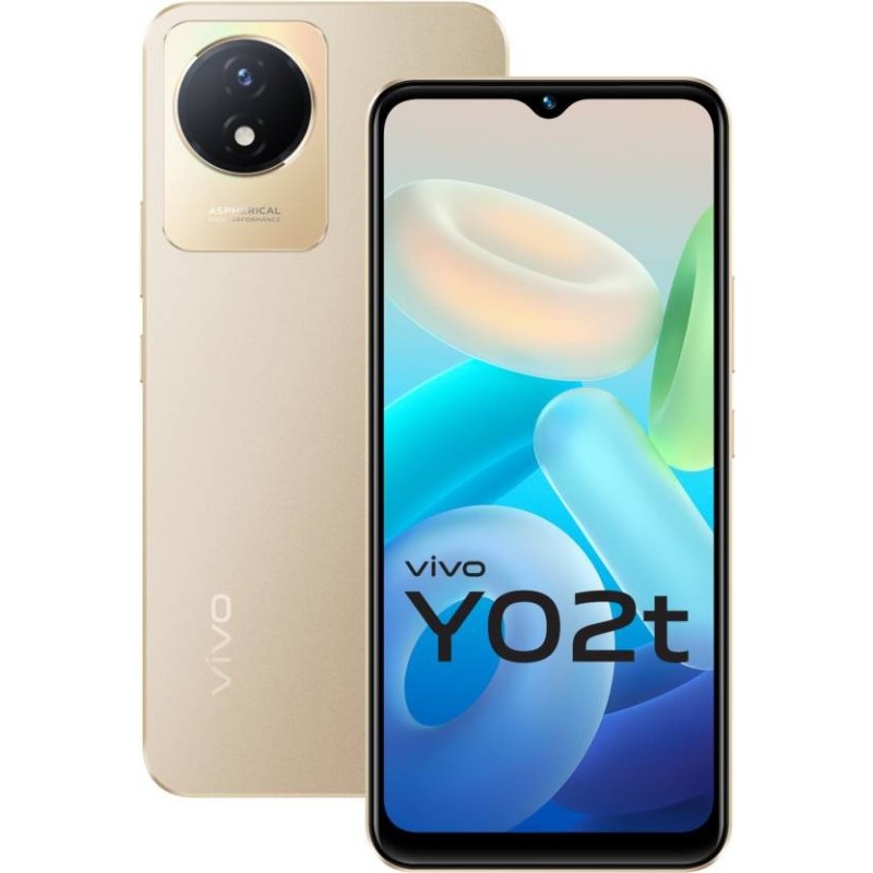 vivo Y02t (Sunset Gold, 64 GB)  (4 GB RAM)