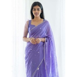 Women's Woven Cotton Silk Saree