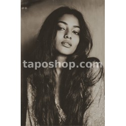 Retro Polaroid Portrait – Indian Woman in 70s Cinematic Style